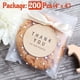 thumbnail image 2 of Paquete de 200 bolsas de regalo de plástico transparente autoadhesivas para galletas y dulces, de 10 x 10 cm, con cierre de lunares blancos, para chocolate, pequeñas golosinas, fiestas, cumpleaños, bo, 2 of 7
