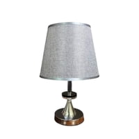 Importclick - Lampara Mesa Metal Gris 11X5X23 Cm