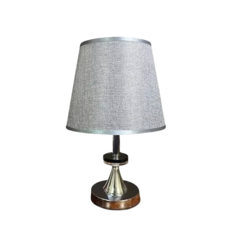 Importclick - Lampara Mesa Metal Gris 11X5X23 Cm