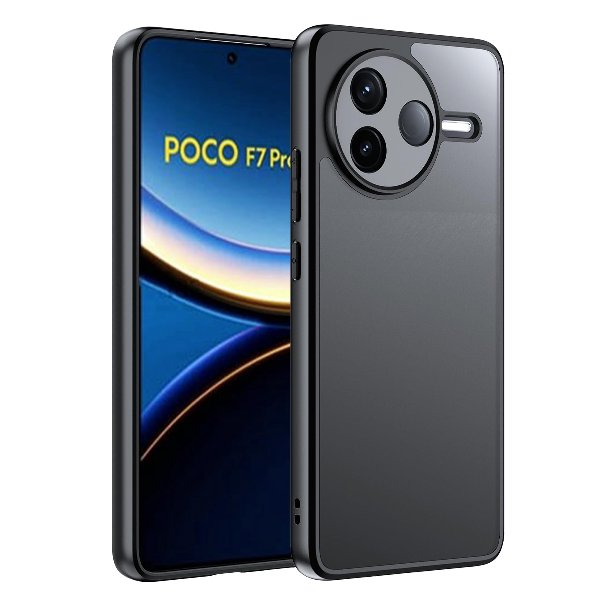 Funda De Teléfono Suttkue Para Xiaomi Poco F7 Pro Black