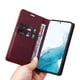 thumbnail image 3 of Funda Billetera de Cuero para Samsung Galaxy S22 Plus con Tarjetero y Soporte - Tapa Magnética Rojo, 3 of 6