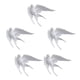 thumbnail image 1 of 5 Uds Golondrinas De Resina Nórdica Pájaros Decoración De Pared Jardín Salón Ornamento Up, 1 of 5