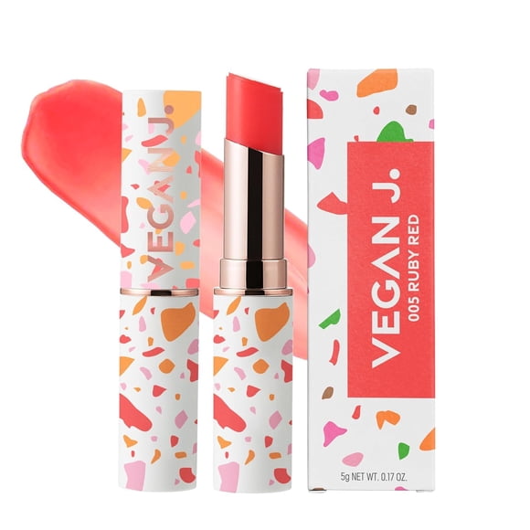 Bálsamo labial Vegan J. Hydration de larga duración 005 Ruby Red