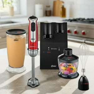 Batidora De Inmersión Oster® Roja Con Organizador Y