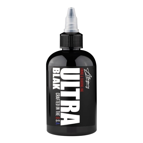 Tinta de tatuaje Allegory Ultra Black Premium Black 240ml