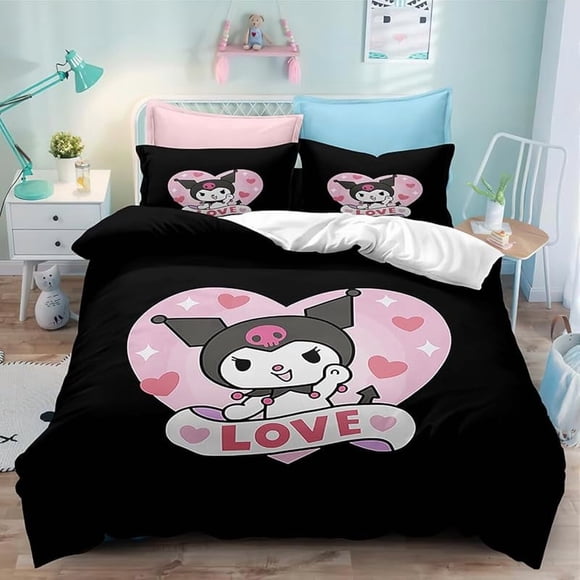 Duve-t cove-r b-oys kids B-Edding set comforter-cover-microfiber-decor with A-sense of -3D print-T 3 piece set quilt C-over wit-h zipper-er clo-sure soft twin