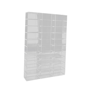 Bothyi - Vitrina Transparente Para Modelo De Coche 1/64 Con Vitrina Antipolvo Para Regalos, 30 Rejillas