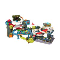 Magideal - Juguete De Pista De Carreras De Dinosaurios, Juguete Educativo Con Coche Dinosaurio, Vías De Tren Flexibles Y Divertidas Para Niños De 2, 3, 4, 5 Años Erupción