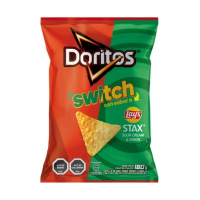 Tortilla De Maíz Switch Sabor Crema Y Cebolla 180 G Doritos