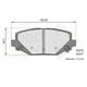 thumbnail image 2 of Pastillas Freno para auto Chrysler Grand Voyager 2008-2019 Trasero, 2 of 4
