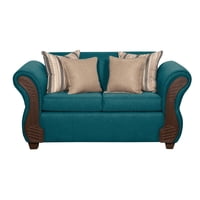 Ruzam Mobel - Sofá 2 Cuerpos Marsella Turquesa