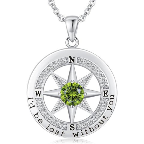 Collar Heshpaws Compass Plata