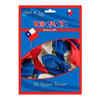 Big Party - Pack X 4 Globos N°9 Fiestas Patrias 25 Und –