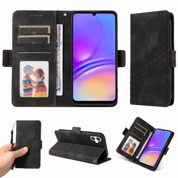 Carcasa FOXDOCK Samsung Galaxy A06 de cuero PU, diseño acolchado clásico, protección contra caídas y rayones