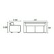 thumbnail image 3 of Sofa De Cuero Ferrara 200 Cm Chocolate, 3 of 3