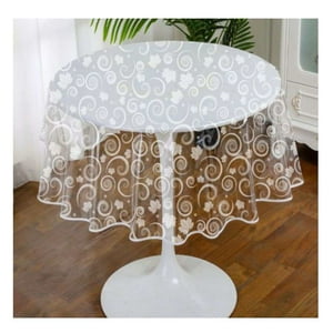 Oem - Mantel De Hule Plastico Redondo Transparente Diseños 3
