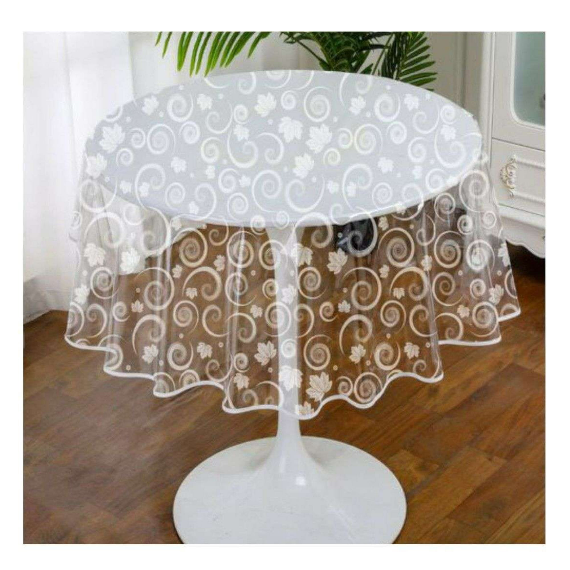 Oem - Mantel De Hule Plastico Redondo Transparente Diseños 3