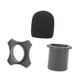 thumbnail image 2 of Cubierta de esponja de anillo antideslizante Accesorios de micrófonos de la esponja de la varilla inferior Cubierta de parabrisas de micrófono para el Negro, 2 of 5