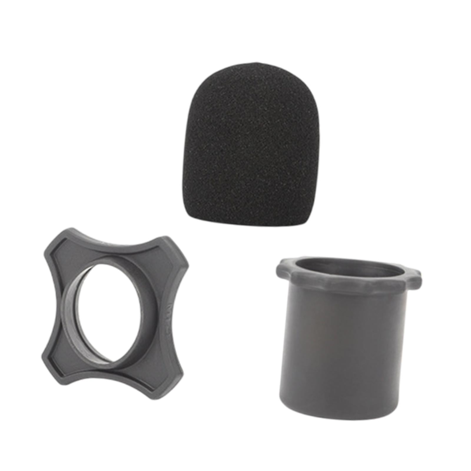 Bothyi - Soporte De La Manga Del Fondo De La Cubierta De La Esponja Micrófono Para La Actuación En Vivo Del Habla Negra