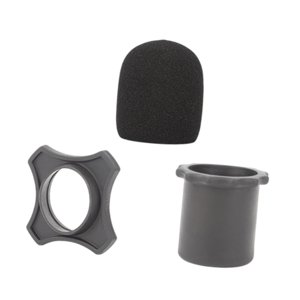 Bothyi - Soporte De La Manga Del Fondo De La Cubierta De La Esponja Micrófono Para La Actuación En Vivo Del Habla Negra