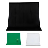 Genérica - Telón Fondo Chroma 1.6X2 Metros Fotografia Colores Muselina Negro