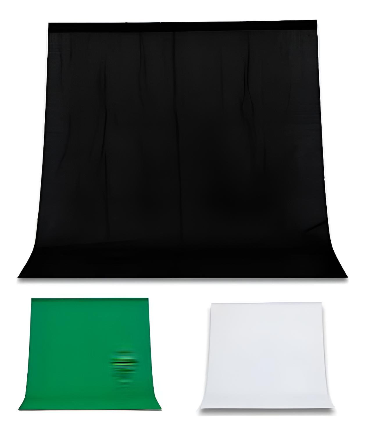 Genérica - Telón Fondo Chroma 1.6X2 Metros Fotografia Colores Muselina Negro