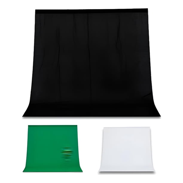 Telón Fondo Chroma 1.6x2 Metros Fotografia Colores Muselina negro