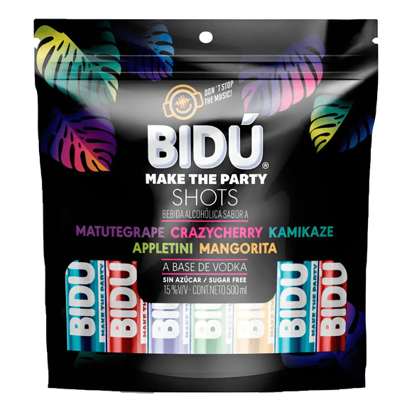 Vodka Bidú 20 Shots 15° 30cc