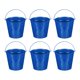 thumbnail image 1 of Uxcell Pequeños Cubos de Metal con Asas, Mini Cubo Galvanizado Cubos de Pascua Coloridos para Decoración de Fiestas de Manualidades Azul Oscuro 7"x6.2", 1 of 6