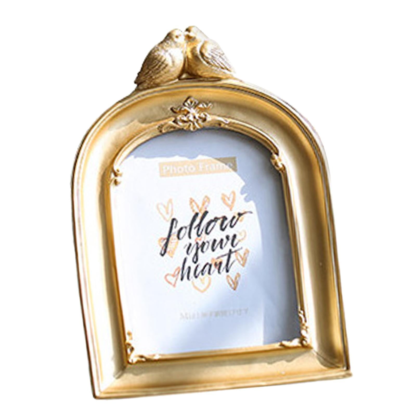 Magideal - Marco De Fotos De Estilo Vintage Rústico Antiguo Montado En La Pared / Soporte De Fotos De Mesa Artesanía Marco De Exhibición De Fotos Para Estantería , 7 Pulgadas