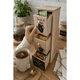 thumbnail image 2 of Caja de madera para té y café organizador 3 cajones hogar #4, 2 of 3