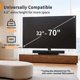 thumbnail image 2 of Soporte de TV Perlegear Giratorio 32-72" con Toma de Corriente Base de Vidrio, 2 of 7