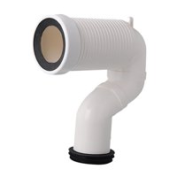 Magideal - Brida De Inodoro Con Tubo De Extensión, Brida De Inodoro Flexible Con Desplazamiento Para Sistemas De Drenaje De Desechos De Bañeras, Urinarios Y Baño B 35Cm