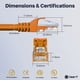 thumbnail image 5 of Cable Ethernet Cat6 Patch De 2 13 M Paquete De 10 Unidades Naranja, 5 of 6