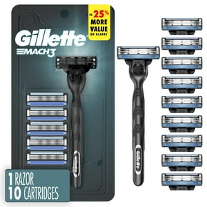 Maquinilla De Afeitar Gillette Mach3 Para Hombre Con 10 Recambios