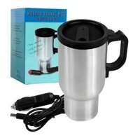 Tecnofonia - Termo Calentador De Agua Cafe 12V Para Auto Color Plateado