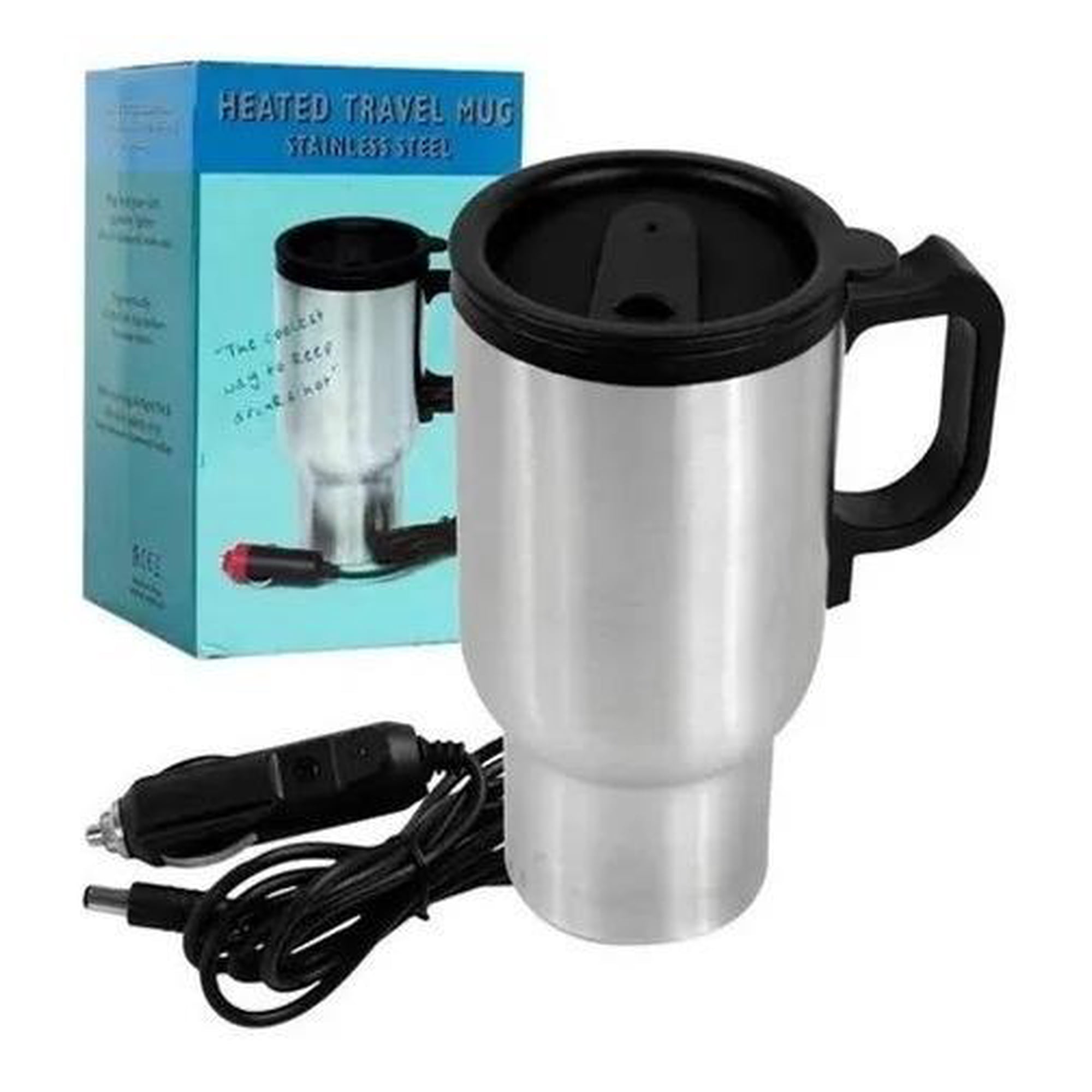 Tecnofonia - Termo Calentador De Agua Cafe 12v Para Auto Color Plateado