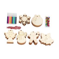 Magideal - Recortes De Madera Sin Terminar, Decoración Navideña, Copos De Nieve, Etiquetas De Regalo, Rodajas De Madera, Para Pintar, Bodas, Hogar, Decoración De