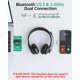 thumbnail image 3 of Auriculares AOC Inalámbricos con Cancelación de Ruido AI y Bluetooth, 3 of 8