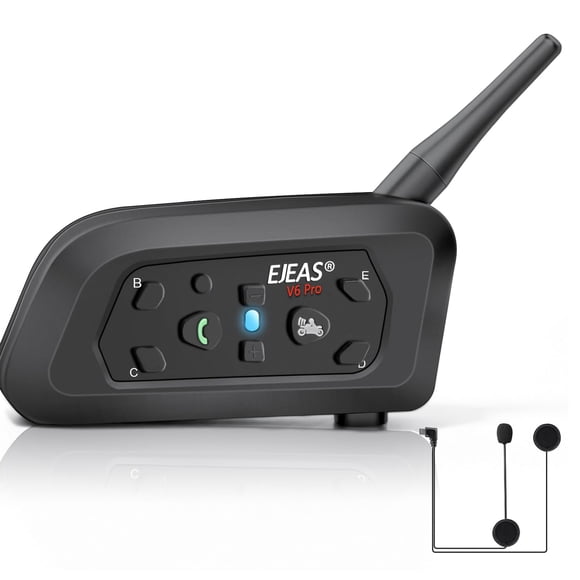 Auriculares Bluetooth para casco de moto EJEAS V6 Pro 1200m