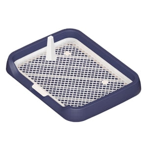 Ioensy - Inodoro Para Perros Desmontable Antisalpicaduras Poste Extraíble Para Interior Cachorro Exterior Azul