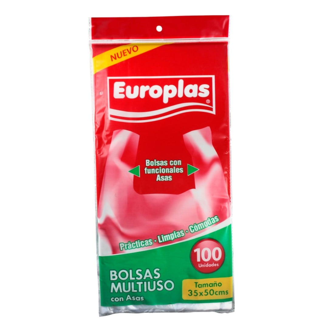 Europlas - Bolsa Multiuso Con Asas 35x50cms 100un.