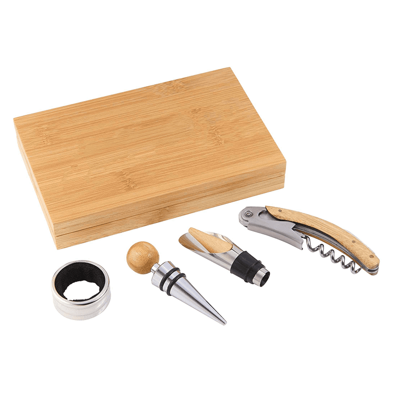 Wakeshome - Set 4 Piezas De Abridor De Botellas De Vino Con Caja