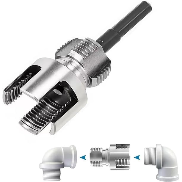 Terraja tubos 4 en 1 1/2" 3/4" 1" PVC herramienta corte rosca taladros eléctricos