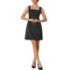 thumbnail image 1 of INSPIRE CHIC Vestidos Cortos de Fiesta para Mujeres de Vuelta a la Escuela con Bordado Jacquard Floral sin Mangas Cuello Cuadrado Mini Vestido de Cóctel de Promoción Negro L, 1 of 5