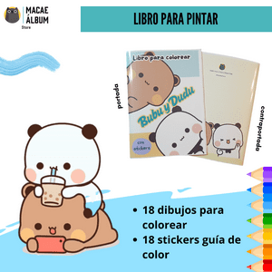 Macae - Libro Para Pintar Bubu Y Dudu Con Stickers