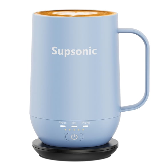 Taza de Café Auto Calentable Supsonic 16oz Calentador Inteligente