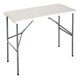thumbnail image 1 of Mesa Plegable 122x60x74 cm Blanca Tipo Maleta con Asa para Eventos y Camping, 1 of 4