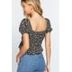 thumbnail image 5 of Top Corto Tejido con Estampado Fruncido, 5 of 5