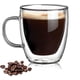 thumbnail image 3 of Tazas de café de vidrio transparente de doble pared 350 ml, 3 of 4